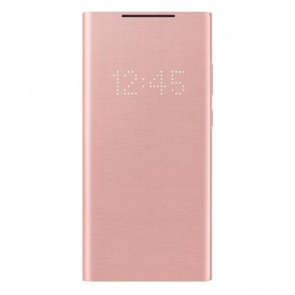 Samsung LED View Cover EF-NN980PBEGEU - оригинален калъф, през който виждате информация от дисплея за Samsung Note 20 (розов)