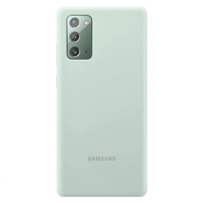 Samsung Silicone Cover Case EF-PN980TBEGEU - оригинален силиконов кейс за Samsung Galaxy Note 20 (зелен)