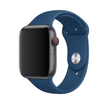 Apple Sport Band Stainless Steel Pin Blue Horizon - оригинална силиконова каишка за Apple Watch 38мм, 40мм (син) 