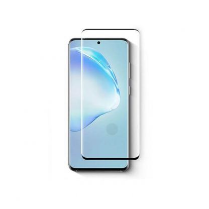 Premium Full Cover V2 Tempered Glass - обхващащо и ръбовете стъклено защитно покритие за дисплея на Samsung Galaxy S20 Plus (черен)