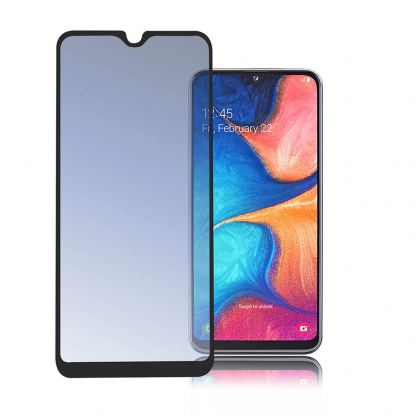 4smarts Second Glass Curved 3D - калено стъклено защитно покритие с извити ръбове за целия дисплей на Samsung Galaxy A30, Galaxy A50 (черен-прозрачен)