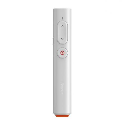 Baseus Orange Dot Wireless Presenter - безжично блутуут устройство за управление на вашите презентации (бял)