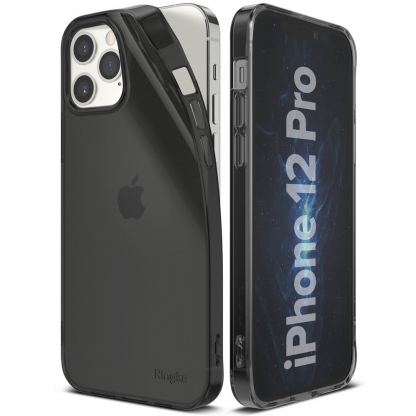 Ringke Air Case - силиконов (TPU) калъф за iPhone 12, iPhone 12 Pro (черен)