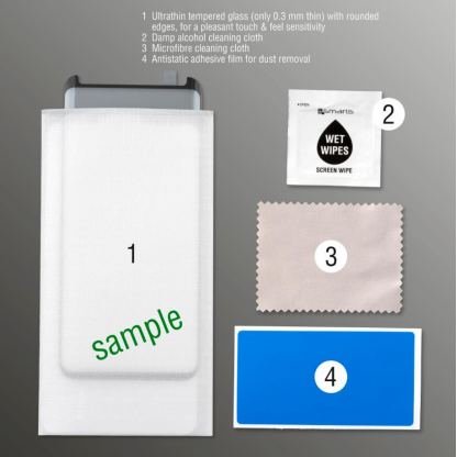 4smarts Second Glass Curved 3D - калено стъклено защитно покритие с извити ръбове за целия дисплея на iPhone 12 mini (черен-прозрачен)