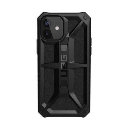 Urban Armor Gear Monarch Case - удароустойчив хибриден кейс за iPhone 12, iPhone 12 Pro (черен)