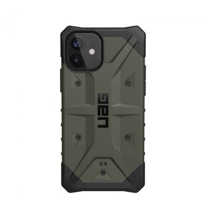 Urban Armor Gear Pathfinder Case - удароустойчив хибриден кейс за iPhone 12, iPhone 12 Pro (тъмнозелен)