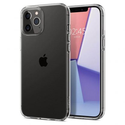Spigen Liquid Crystal Case - тънък силиконов (TPU) калъф за iPhone 12 Pro Max (прозрачен) 