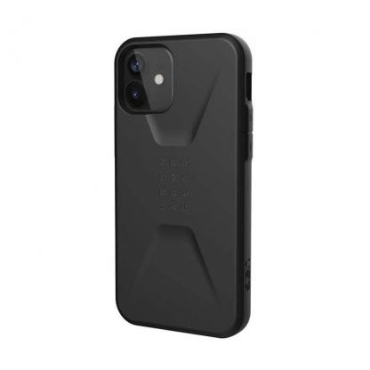 Urban Armor Gear Civilian - удароустойчив хибриден кейс за iPhone 12, iPhone 12 Pro (черен)