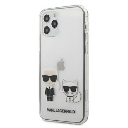 Karl Lagerfeld Karl & Choupette Case - дизайнерски кейс с висока защита за iPhone 12, iPhone 12 Pro (прозрачен)