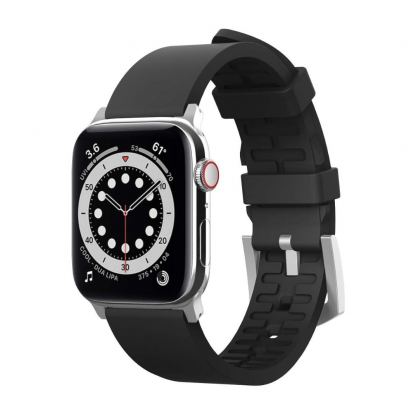 Elago Watch Sport Strap - силиконова (fluoro rubber) за Apple Watch 42мм, 44мм (черен)