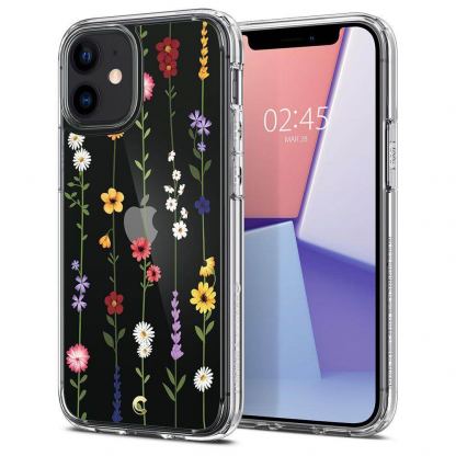 Spigen Cyrill Cecile Case Flower Garden - хибриден кейс с висока степен на защита за iPhone 12 mini (цветни мотиви)