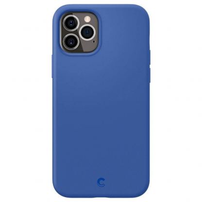 Spigen Cyrill Silicone Case - силиконов (TPU) калъф за iPhone 12 Pro Max (син) 