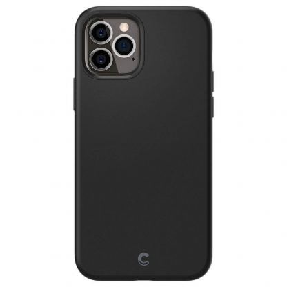 Spigen Cyrill Silicone Case - силиконов (TPU) калъф за iPhone 12 Pro Max (черен) 