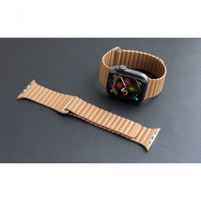 Torrii Leather Loop Band - кожена каишка за Apple Watch 42мм, 44мм (кафяв)