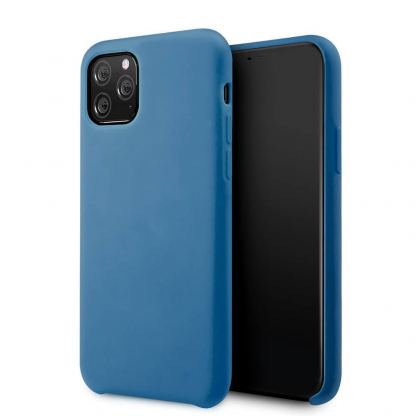 Vennus Silicone Case Lite - силиконов (TPU) калъф за iPhone 12, iPhone 12 Pro (син)