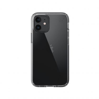 Speck Presidio Perfect Clear Case - удароустойчив хибриден кейс за iPhone 12 Mini (прозрачен)