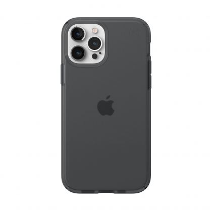 Speck Presidio Perfect-Mist Case - удароустойчив хибриден кейс за iPhone 12, iPhone 12 Pro (черен-прозрачен)