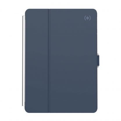 Speck Balance Folio Case - текстилен калъф и поставка за iPad 8 (2020), iPad 7 (2019) (син-прозрачен)