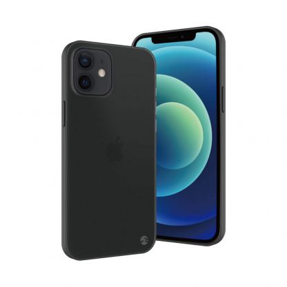 SwitchEasy 0.35 UltraSlim Case - тънък полипропиленов кейс 0.35 мм. за iPhone 12 mini (черен-прозрачен)