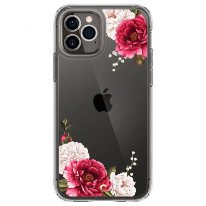 Spigen Cyrill Cecile Case Red Floral - хибриден кейс с висока степен на защита за iPhone 12 Pro Max (цветни мотиви)