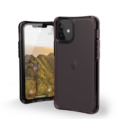 Urban Armor Gear U Mouve Case - удароустойчив хибриден кейс за iPhone 12 Mini (лилав-прозрачен)