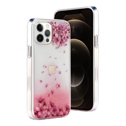 SwitchEasy Flash Case - дизайнерски удароустойчив хибриден кейс за iPhone 12, iPhone 12 Pro (розов)