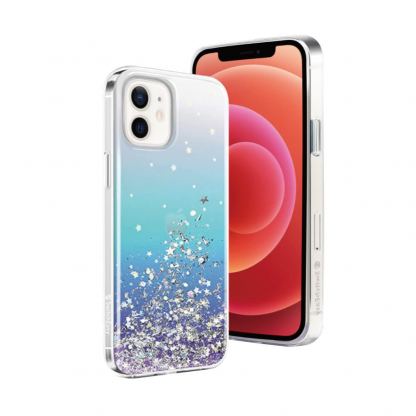 SwitchEasy Starfield Case - дизайнерски удароустойчив хибриден кейс за iPhone 12 mini (син) 