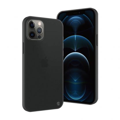 SwitchEasy 0.35 UltraSlim Case - тънък полипропиленов кейс 0.35 мм. за iPhone 12, iPhone 12 Pro (черен-прозрачен)