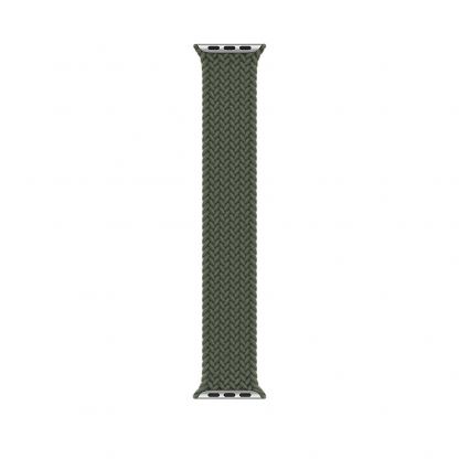 Sdesign Braided SoloLoop Band - текстилна каишка за Apple Watch 42мм, 44мм (тъмнозелен)