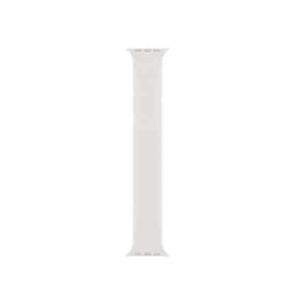 Sdesign Silicone SoloLoop Band - силиконова каишка за Apple Watch 38мм, 40мм (бял)