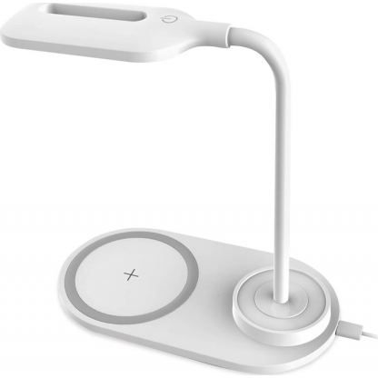 Platinet Desk Lamp Wireless Charger 5W - настолна LED лампа с фукция безжично зареждане (бял)