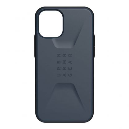 Urban Armor Gear Civilian - удароустойчив хибриден кейс за iPhone 12 mini (тъмносин)