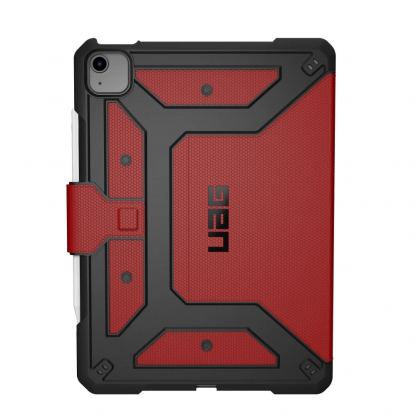 Urban Armor Gear Metropolis Case - удароустойчив хибриден кейс от най-висок клас за iPad Air 4 (2020), iPad Pro 11 (2020), iPad Pro 11 (2018) (червен)