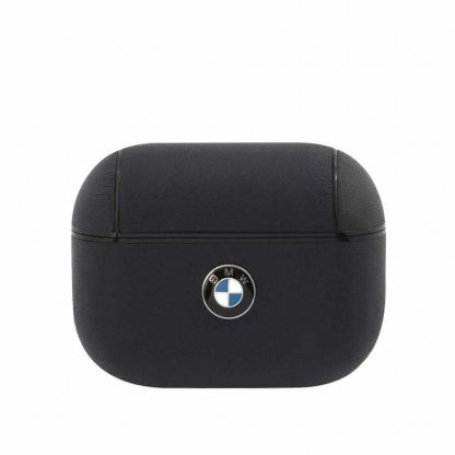 BMW Signature Leather Case - кожен кейс (естествена кожа) за Apple Airpods Pro (тъмносин)