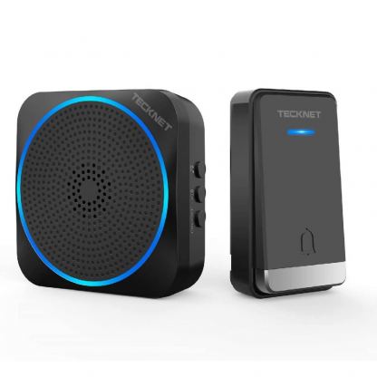 TeckNet HDB01617BU01 Wireless Plug-In DoorBell - безжичен стилен звънец за входна врата (черен) 