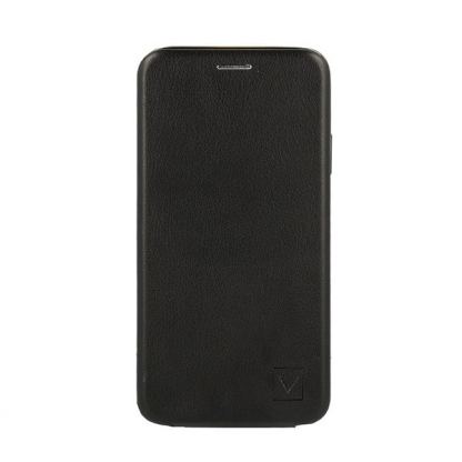 Vennus Elegance Flexi Case - вертикален кожен калъф за Samsung Galaxy S21 Ultra (черен)