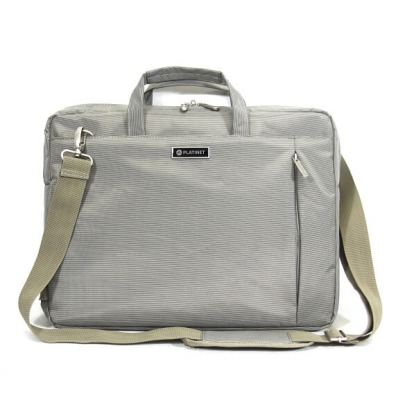 Platinet Notebook Bag 15.6 York Collection - чанта с презрамка за преносими компютри до 16 инча (сив)