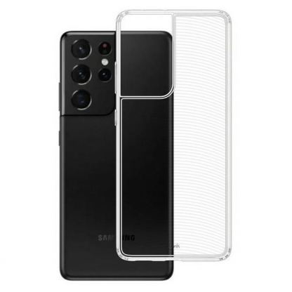 3MK Armor Case - удароустойчив силиконов калъф за Samsung Galaxy S21 Ultra (прозрачен)