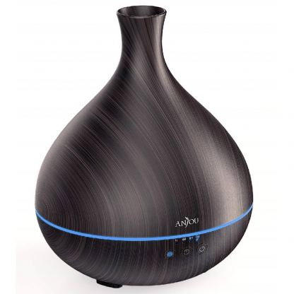 Anjou AJ-AD012 Essential Oil Diffuser 500ml - арома дифузер и овлажнител за въздух (кафяв)