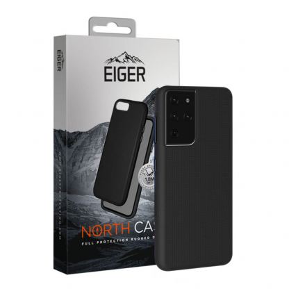 Eiger North Case - хибриден удароустойчив кейс за Samsung Galaxy S21 Ultra (черен)