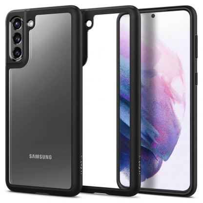 Spigen Ultra Hybrid Case - хибриден кейс с висока степен на защита за Samsung Galaxy S21 (черен)