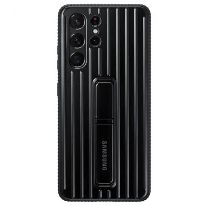 Samsung Protective Standing Cover EF-RG998CB - оригинален хибриден кейс за Samsung Galaxy S21 Ultra (черен)