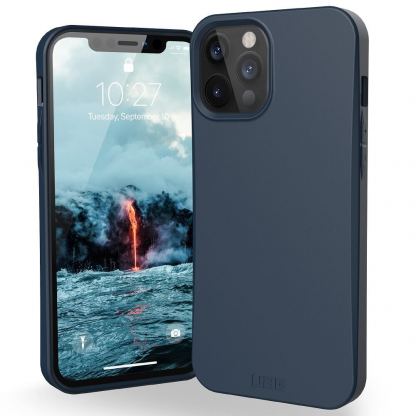 Urban Armor Gear Biodegradable Outback Case - удароустойчив рециклируем кейс за iPhone 12 Pro Max (син)