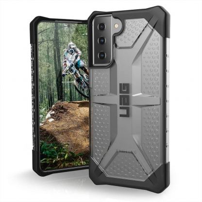 Urban Armor Gear Plasma Case - удароустойчив хибриден кейс за Samsung Galaxy S21 (прозрачен)