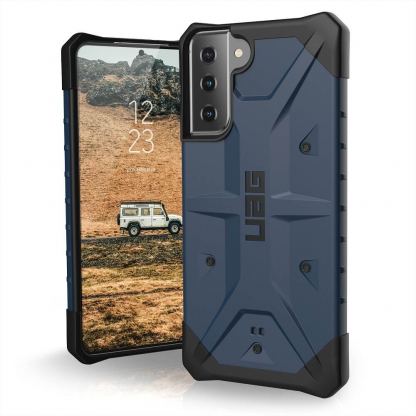 Urban Armor Gear Pathfinder Case - удароустойчив хибриден кейс за Samsung Galaxy S21 Plus (син)