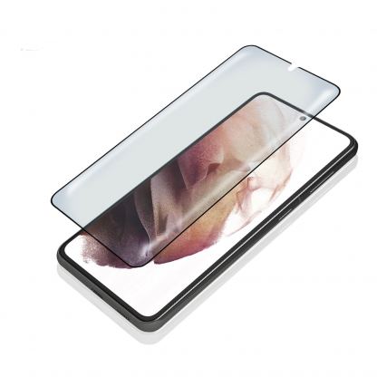 4smarts Hybrid Glass Endurance Crystal Screen Protector - хибридно защитно покритие за дисплея на Samsung Galaxy S21 Ultra (черен-прозрачен)