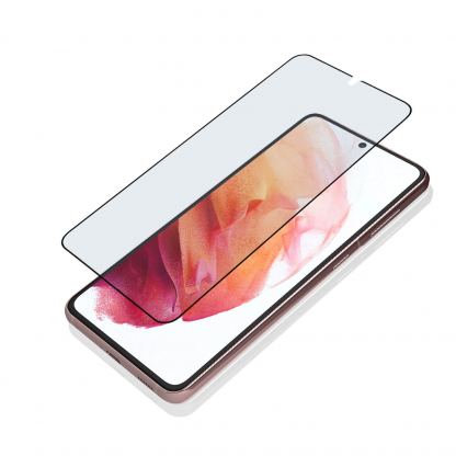 4smarts Hybrid Glass Endurance Crystal Screen Protector - хибридно защитно покритие за дисплея на Samsung Galaxy S21 (черен-прозрачен)