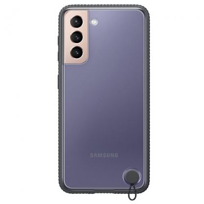 Samsung Protective Hard Cover EF-GG991CB - оригинален хибриден кейс за Samsung Galaxy S21 (черен)