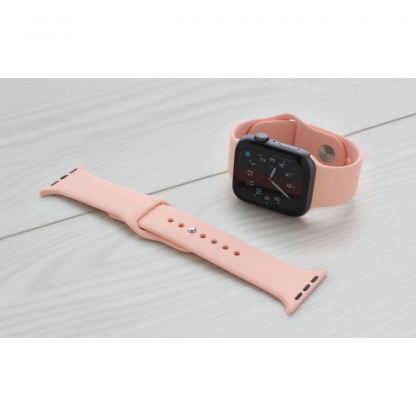 Torrii Silicone Band - силиконова каишка за Apple Watch 38мм, 40мм (светлорозов)