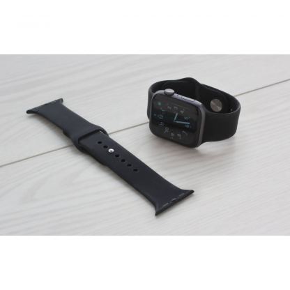 Torrii Silicone Band - силиконова каишка за Apple Watch 38мм, 40мм (черен)